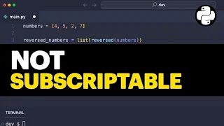 object is not subscriptable Why it happened and how to fix it