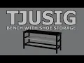 How to build Ikea TJUSIG Bench with shoe storage Assembly Put It Together