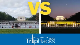 Washington DC Monuments Better Day vs Night