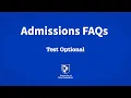 UNH Admissions s FAQs Test Optional