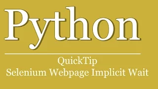 QuickTip - Python Tutorial