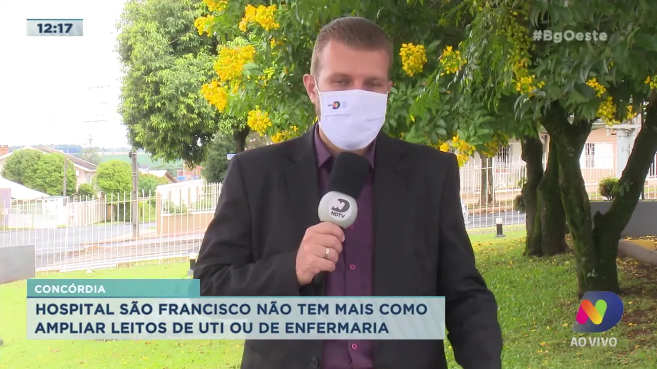 Hospital São Francisco de Concórdia não tem mais como ampliar leitos de UTI ou Enfermaria Covid-19