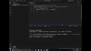 How to make table generator in python