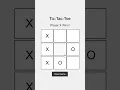 Tic-Tac-Toe Game with HTML CSS JavaScript
