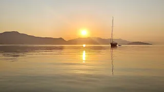 Motoring Across the Adriatic on a Solar Powered Yacht, AT NIGHT!