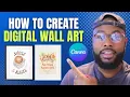 How To Make Printable Wall Art Using Canva Creating Sizing Listing Digital Wall Art on Etsy