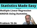 Statistics Module 15 - Multiple Linear Regression ANOVA Using Dummies Problem 15-3A