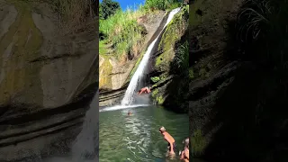 A carribean waterfall all to ourselves #travel #sailing #travelfamily #boatlife #boating #waterfall