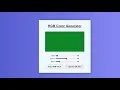 How to create RGB Color Generator using HTML CSS and JavaScript
