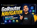 Flutter Go Router Tutorial in Hindi go - router Setup Routes Params