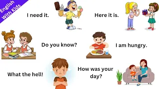 Speak English With Kids | Spoken English for kids | Daily use English sentences