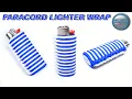 How to Make a Paracord Lighter Wrap 2 Strand Ringbolt Hitching Tutorial