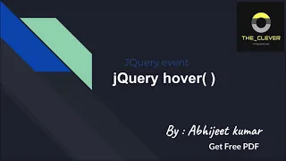 jquery hover event theoretically and practically in easy step