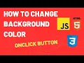 How to make color changing button JS