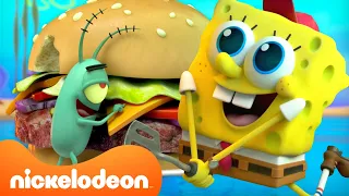 1 Hour of Plankton Cooking Up Trouble at Kamp Koral 🍔 | Nicktoons