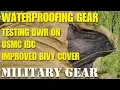 USMC Improved Bivy Cover Rain Test