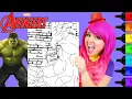 Coloring The Hulk Marvel Avengers Crayola Coloring Page Prismacolor Markers KiMMi THE CLOWN