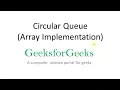 Circular Queue Set 1 Introduction and Array Implementation GeeksforGeeks