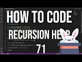 how to code racket 71 - recursion help recursion