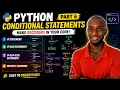 Master If If-Else Elif Nested If in Python Python Course Part 6