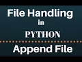 file appending in python
