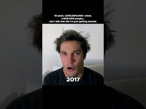 13 years, 1B views, 4M people clicked 'follow'..