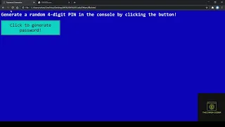 Into Textual JavaScript How to Code A Random 4-Digit PIN Generator Part 4 The Crazy Programmer