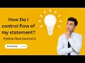 Python-flow Control-part2 if else
