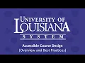Accessibility Essentials Webinar Series Accessible Course Design