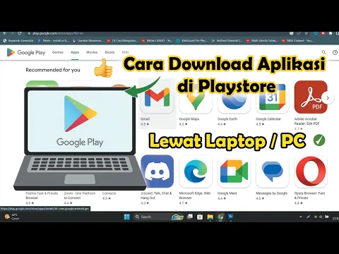 Download MP3 ✅ Cara Download Aplikasi di Playstore Lewat Laptop/PC