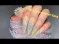 Yellow Buttercup Flower Nails Korean Nails Self Nail Nail Art ASMR