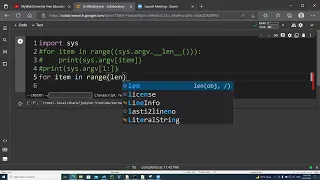 Python The sys argv class list