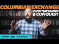 The COLUMBIAN EXCHANGE Spanish Exploration and Conquest APUSH Unit 1 Topic 4 1 4