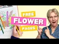 Free Flower Coloring Pages For Kids - watch and enjoy
