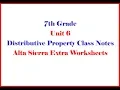 ASI Math 7 Unit 6 Class Notes Distributive Property