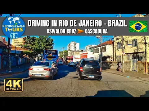 Download MP3 【4K】Driving in Rio de Janeiro -  From Oswaldo Cruz to Cascadura | D\u0026W Tours