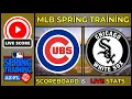 LIVE Cubs vs White Sox MLB Spring Training Scoreboard Feb 20 2026 Box Score Stats