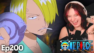 sanji uses dials one piece episode 200 reaction