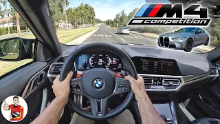 The 2022 BMW M4 Competition xDrive is the Best of RWD AWD in One POV Drive Review