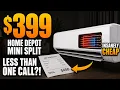 Wait What Home Depot s Cheapest Mini Split Costs Less Than One HVAC Service Call