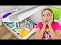 Chris builds a Secret 7-11 Room - Funny stories for kids