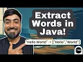Java String - Extract Words with Examples