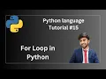 For Loop in Python Python Programming Tutorial