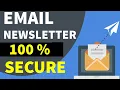 How To Create Email Newsletter Subscription For Your Website With Validation 100 Secure