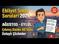 Ehliyet Sinav Sorulari 2026 Agustos - Eylul Cikmis Sorular