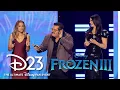 Frozen 3 - Kristin Bell Idina Menzel and Josh Gad Perform New Songs D23 2026