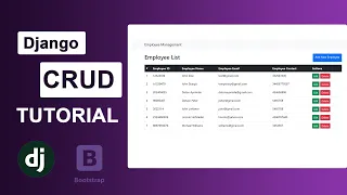 Django CRUD Operations Tutorial Simple Employee Management System