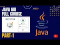 How to create Java Swing Jframe and Jpanel java gui full course part 1