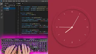 ASMR Programming - Neumorphic Clock Using HTML CSS JavaScript