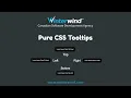 Pure CSS Tooltips